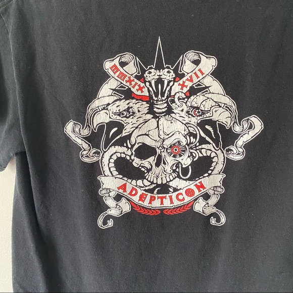 💙 Adepticon Wargaming Skull Graphic Tee - Picture 6 of 7